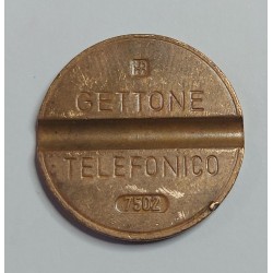 GETTONE TELEFONICO CON SEGNO DI ZECCA NUMERO DI SERIE 7502 RARO